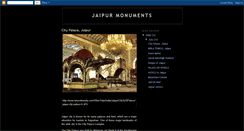 Desktop Screenshot of jaipurmonuments.blogspot.com