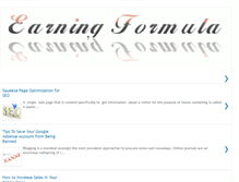 Tablet Screenshot of earning-formula.blogspot.com