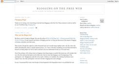 Desktop Screenshot of bloggingonthefreeweb.blogspot.com