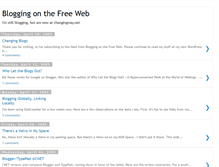 Tablet Screenshot of bloggingonthefreeweb.blogspot.com