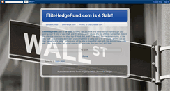 Desktop Screenshot of elitehedgefund.blogspot.com