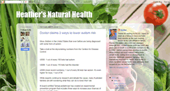 Desktop Screenshot of heathersnaturalhealth.blogspot.com