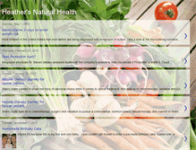 Tablet Screenshot of heathersnaturalhealth.blogspot.com