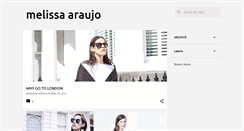 Desktop Screenshot of melissa-araujo.blogspot.com