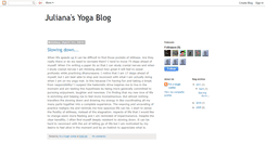 Desktop Screenshot of julianasyogablog.blogspot.com