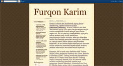 Desktop Screenshot of furqonkarim.blogspot.com
