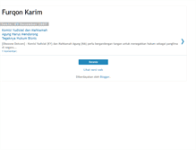 Tablet Screenshot of furqonkarim.blogspot.com