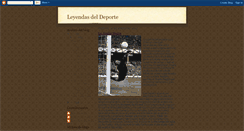 Desktop Screenshot of leyendasdeporte.blogspot.com