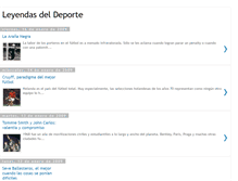 Tablet Screenshot of leyendasdeporte.blogspot.com