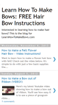 Mobile Screenshot of learnhowtomakebows.blogspot.com