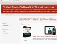 Tablet Screenshot of clickbankproductsales.blogspot.com