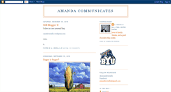 Desktop Screenshot of amandacommunicates.blogspot.com