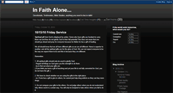 Desktop Screenshot of infaithalone.blogspot.com