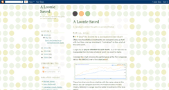 Desktop Screenshot of a-loonie-saved.blogspot.com