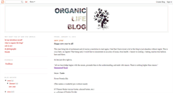 Desktop Screenshot of organiclifeblog.blogspot.com