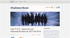 Desktop Screenshot of khalistanimusic.blogspot.com