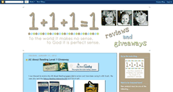 Desktop Screenshot of 1plus1plus1equals1reviews.blogspot.com