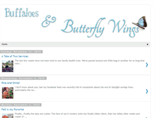 Tablet Screenshot of buffaloesandbutterflywings.blogspot.com