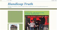 Desktop Screenshot of handicaptruth.blogspot.com