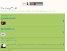 Tablet Screenshot of handicaptruth.blogspot.com
