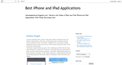 Desktop Screenshot of iphoneapps4use.blogspot.com