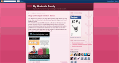 Desktop Screenshot of moderatefamily.blogspot.com