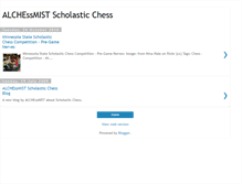 Tablet Screenshot of alchessmist-chess-scholastic.blogspot.com