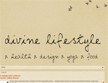 Tablet Screenshot of divine-life-style.blogspot.com