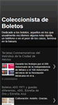 Mobile Screenshot of coleccionistadeboletos.blogspot.com