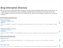 Tablet Screenshot of druginformation-directory.blogspot.com