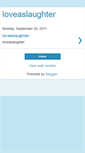 Mobile Screenshot of loveaslaughter.blogspot.com