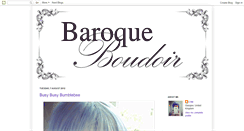 Desktop Screenshot of baroqueboudoir.blogspot.com