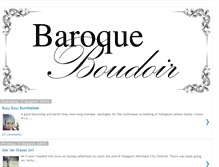 Tablet Screenshot of baroqueboudoir.blogspot.com