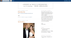 Desktop Screenshot of jennyandneilswedding.blogspot.com