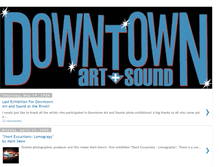 Tablet Screenshot of downtownartandsound.blogspot.com