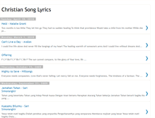 Tablet Screenshot of monex-christiansonglyrics.blogspot.com