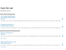 Tablet Screenshot of careforcar.blogspot.com