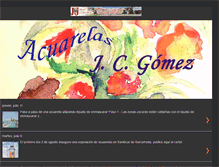 Tablet Screenshot of acuarelasjcgomez.blogspot.com