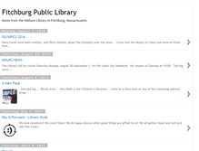 Tablet Screenshot of fitchburgpubliclibrary.blogspot.com