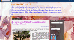 Desktop Screenshot of bharathvoice.blogspot.com
