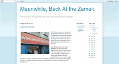 Desktop Screenshot of meanwhilebackatthezamek.blogspot.com