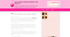 Desktop Screenshot of collagencreamforbeauty.blogspot.com