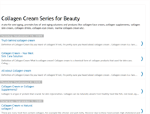 Tablet Screenshot of collagencreamforbeauty.blogspot.com