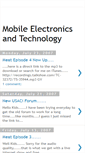 Mobile Screenshot of mobileelectronicsandtechnology.blogspot.com