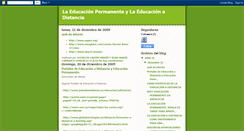 Desktop Screenshot of educacionpermanenteyadistancia.blogspot.com