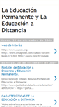 Mobile Screenshot of educacionpermanenteyadistancia.blogspot.com