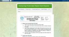 Desktop Screenshot of panduandalamwidyariset.blogspot.com