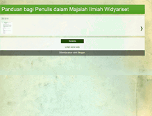 Tablet Screenshot of panduandalamwidyariset.blogspot.com