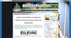 Desktop Screenshot of defesapopular.blogspot.com