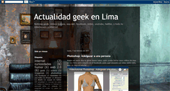 Desktop Screenshot of geekenlima.blogspot.com